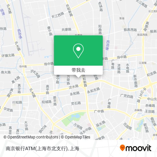 南京银行ATM(上海市北支行)地图