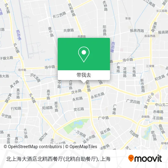 北上海大酒店北鸥西餐厅(北鸥自助餐厅)地图