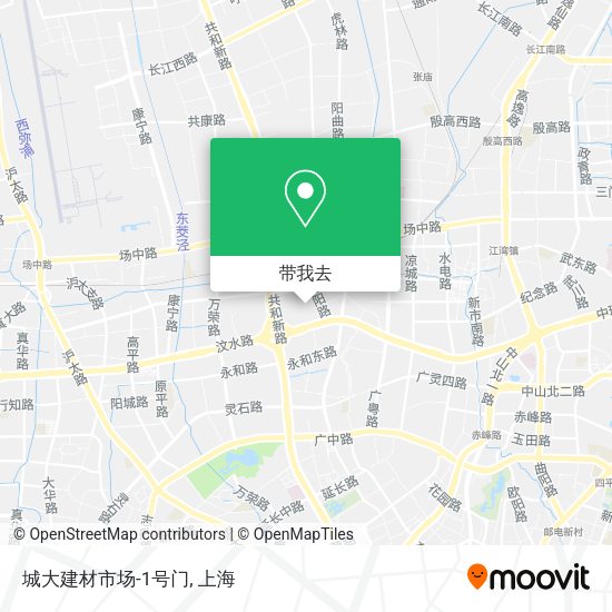 城大建材市场-1号门地图