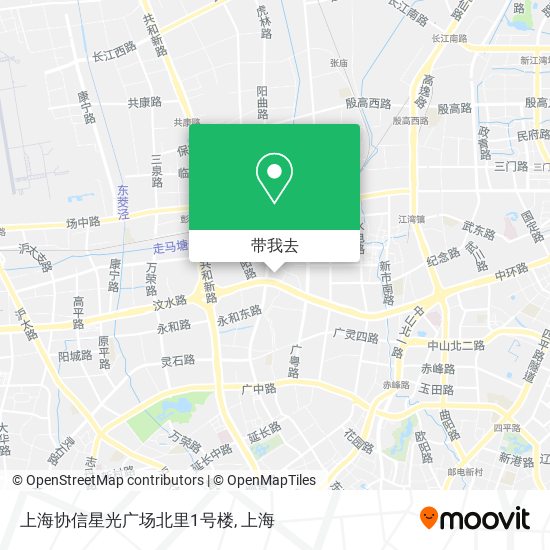 上海协信星光广场北里1号楼地图
