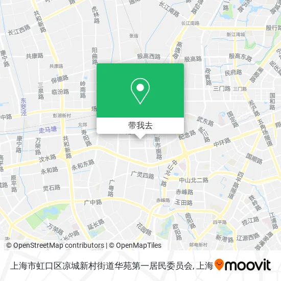 上海市虹口区凉城新村街道华苑第一居民委员会地图