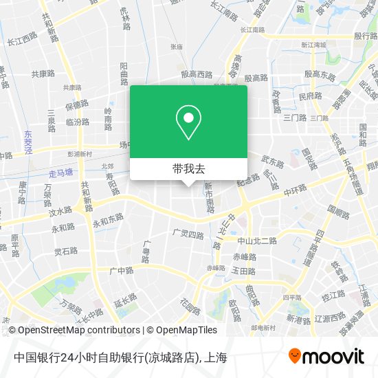 中国银行24小时自助银行(凉城路店)地图