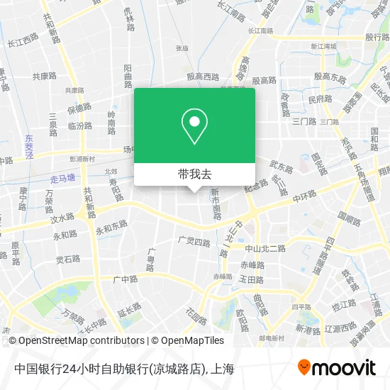 中国银行24小时自助银行(凉城路店)地图