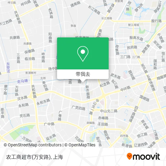 农工商超市(万安路)地图
