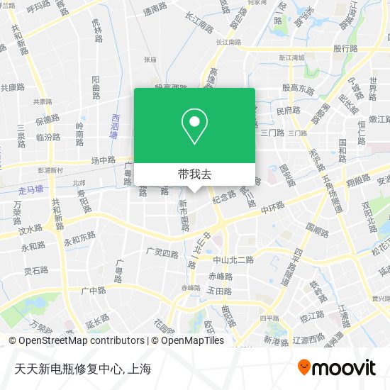 天天新电瓶修复中心地图