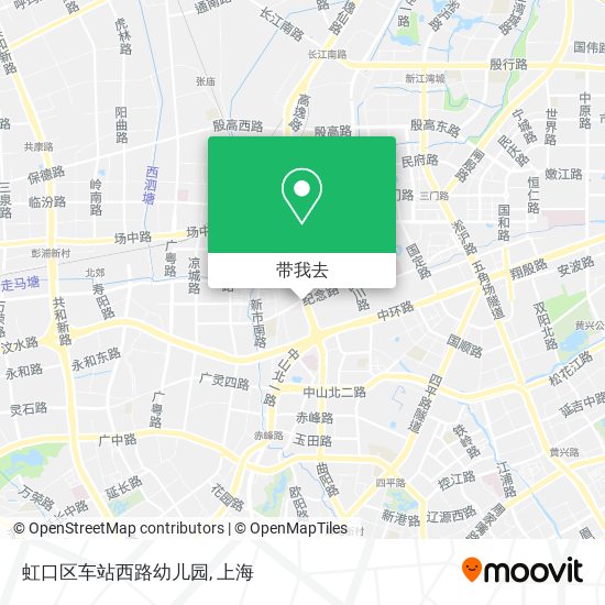 虹口区车站西路幼儿园地图