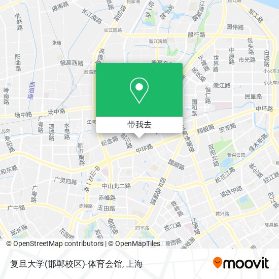复旦大学(邯郸校区)-体育会馆地图