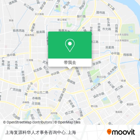 上海复源科华人才事务咨询中心地图