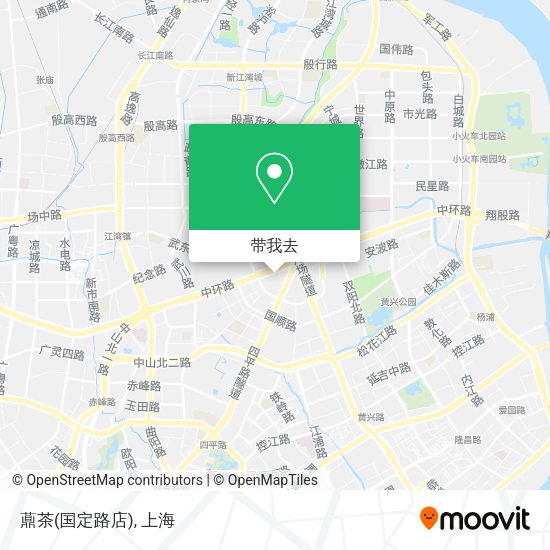 薡茶(国定路店)地图