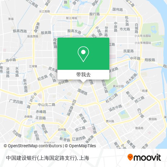 中国建设银行(上海国定路支行)地图