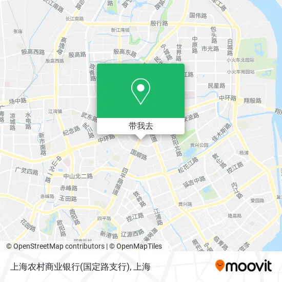 上海农村商业银行(国定路支行)地图