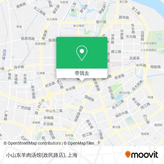 小山东羊肉汤馆(政民路店)地图