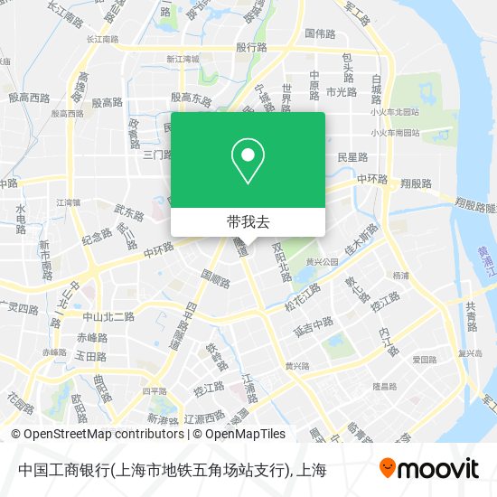 中国工商银行(上海市地铁五角场站支行)地图