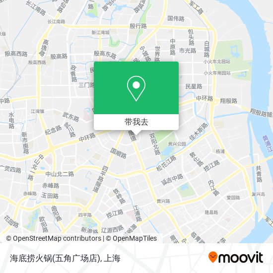 海底捞火锅(五角广场店)地图