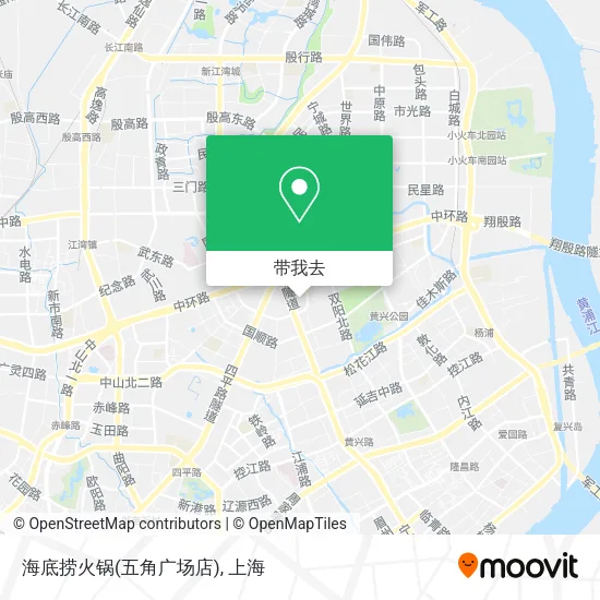 海底捞火锅(五角广场店)地图