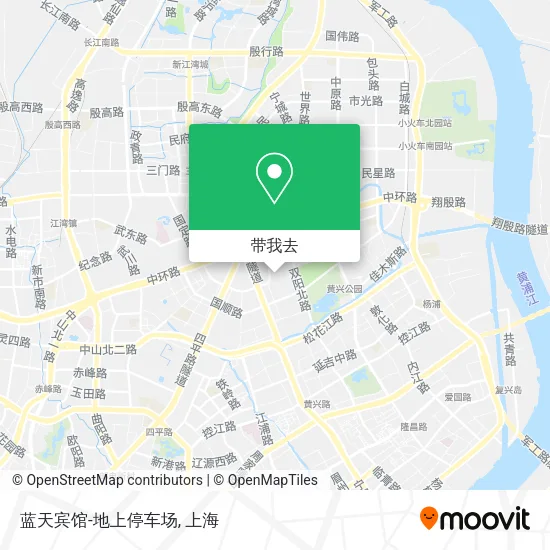 蓝天宾馆-地上停车场地图