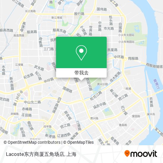 Lacoste东方商厦五角场店地图