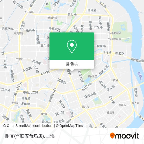 耐克(华联五角场店)地图