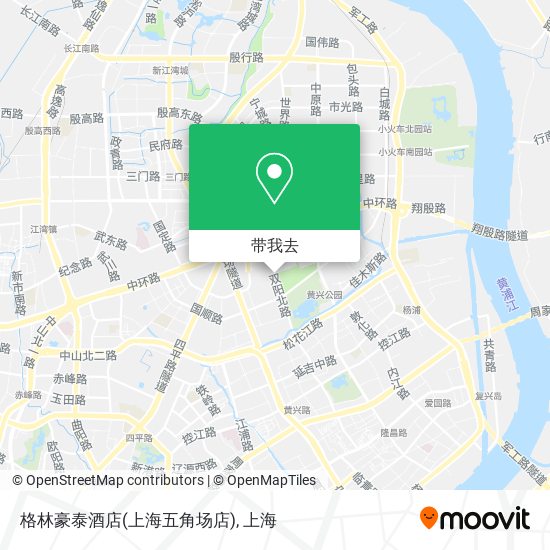 格林豪泰酒店(上海五角场店)地图
