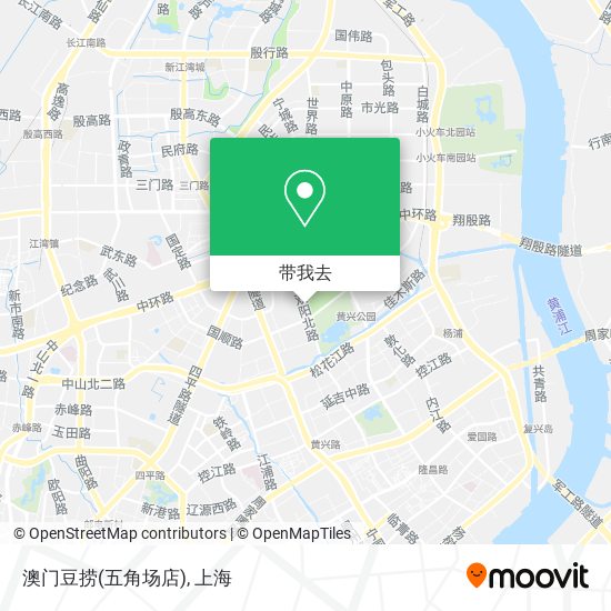 澳门豆捞(五角场店)地图