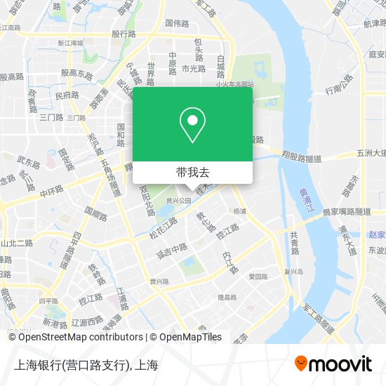 上海银行(营口路支行)地图