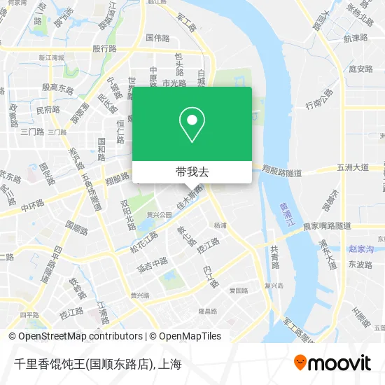 千里香馄饨王(国顺东路店)地图