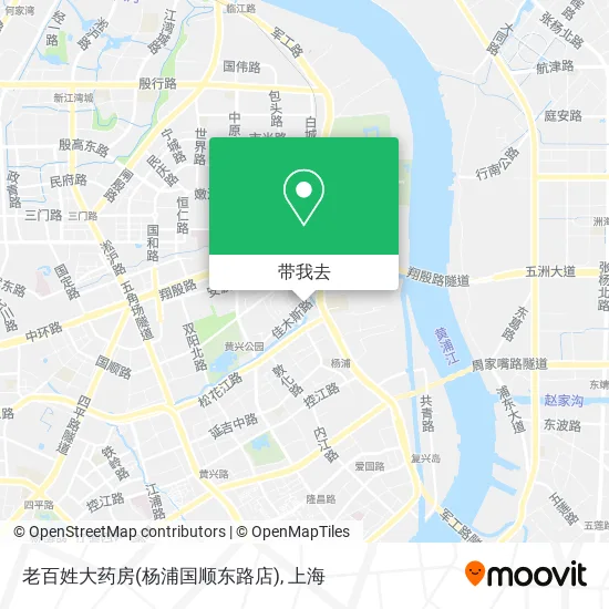 老百姓大药房(杨浦国顺东路店)地图