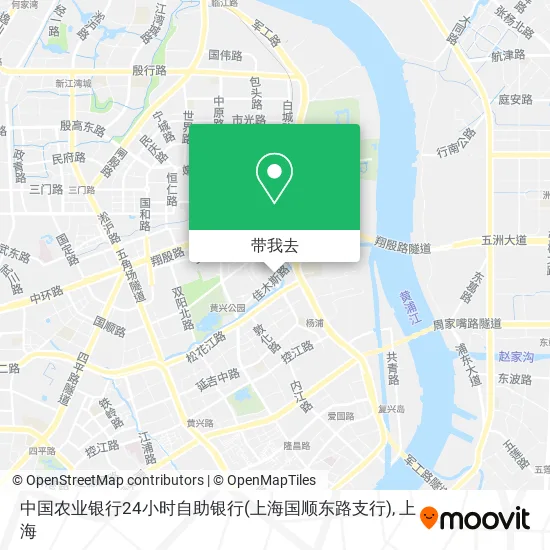 中国农业银行24小时自助银行(上海国顺东路支行)地图