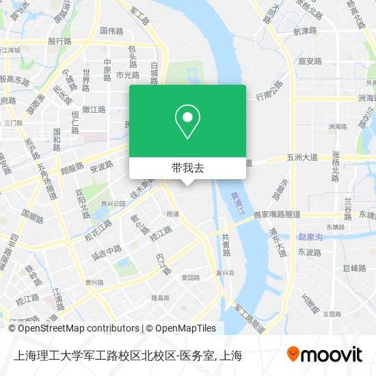 上海理工大学军工路校区北校区-医务室地图