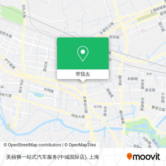 美丽狮一站式汽车服务(中城国际店)地图