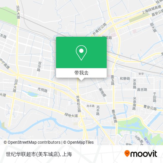 世纪华联超市(美车城店)地图