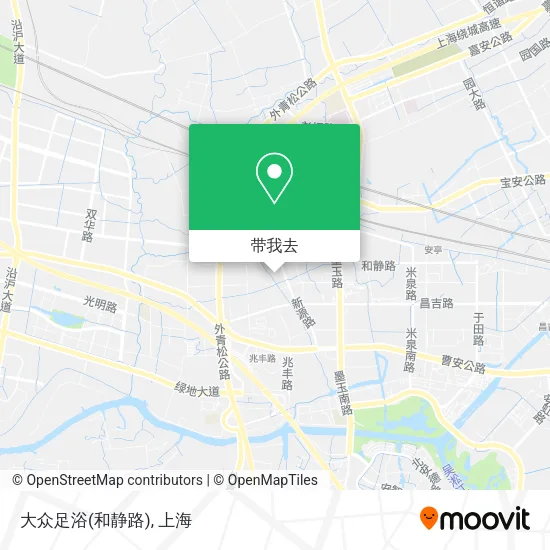 大众足浴(和静路)地图
