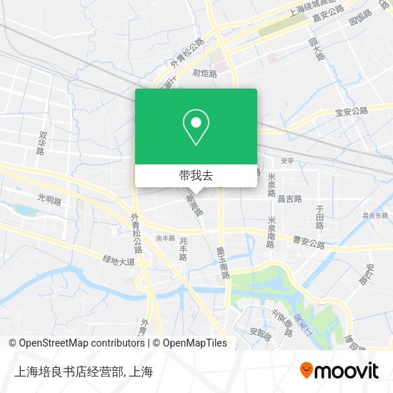 上海培良书店经营部地图