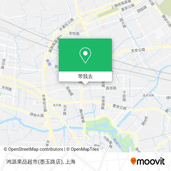 鸿源果品超市(墨玉路店)地图