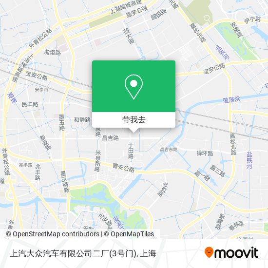 上汽大众汽车有限公司二厂(3号门)地图