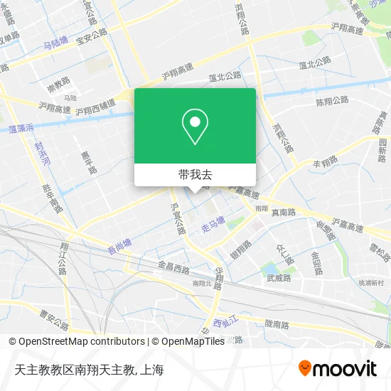 天主教教区南翔天主教地图