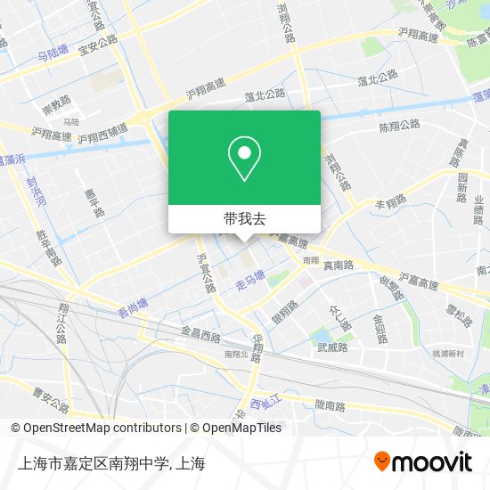 上海市嘉定区南翔中学地图