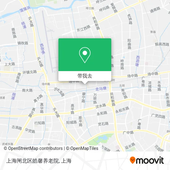 上海闸北区皓馨养老院地图