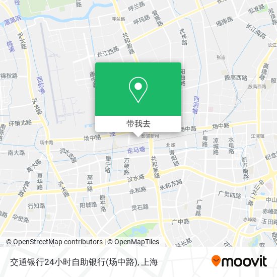 交通银行24小时自助银行(场中路)地图