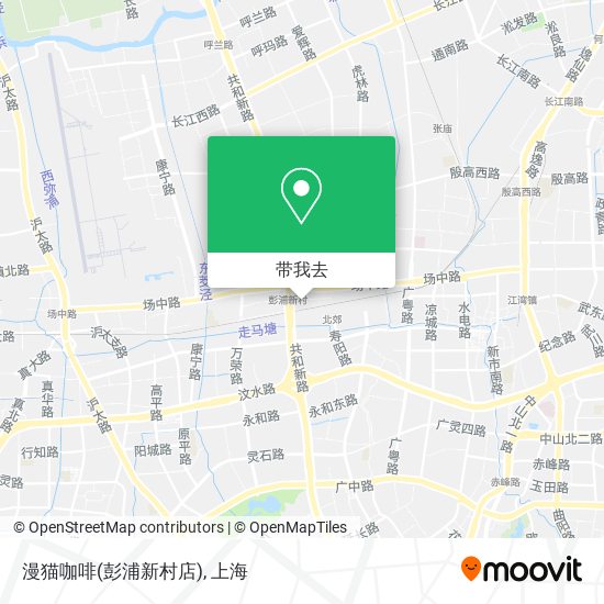 漫猫咖啡(彭浦新村店)地图