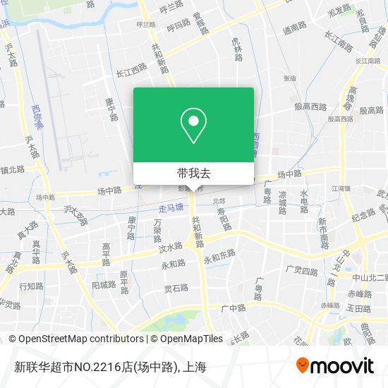 新联华超市NO.2216店(场中路)地图