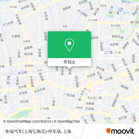奇瑞汽车(上海弘阁店)-停车场地图