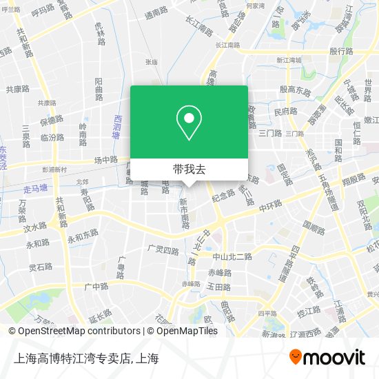 上海高博特江湾专卖店地图