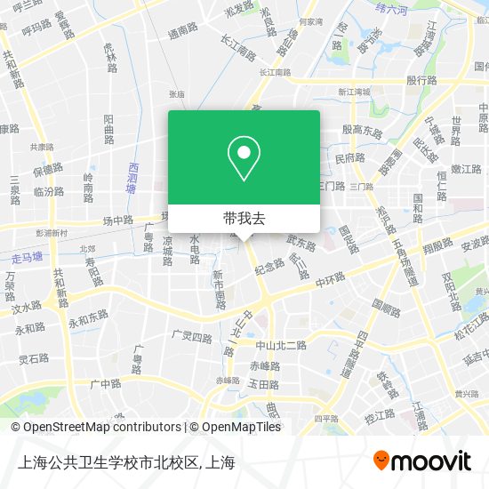 上海公共卫生学校市北校区地图