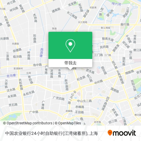 中国农业银行24小时自助银行(江湾储蓄所)地图