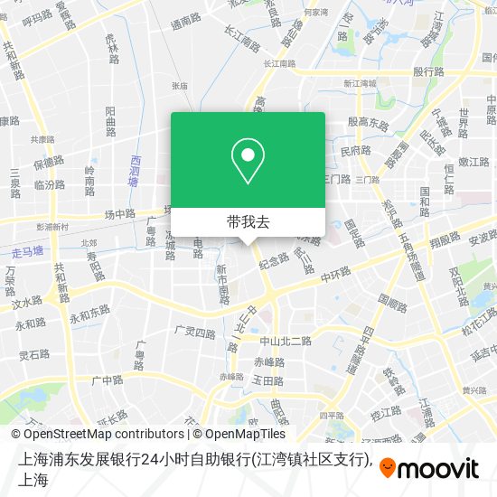 上海浦东发展银行24小时自助银行(江湾镇社区支行)地图