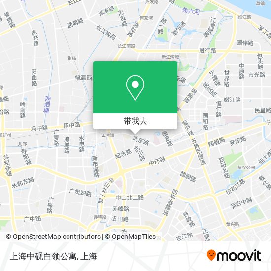 上海中砚白领公寓地图