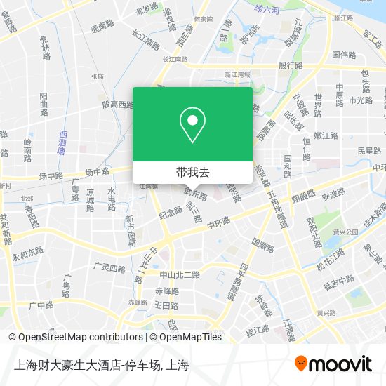 上海财大豪生大酒店-停车场地图