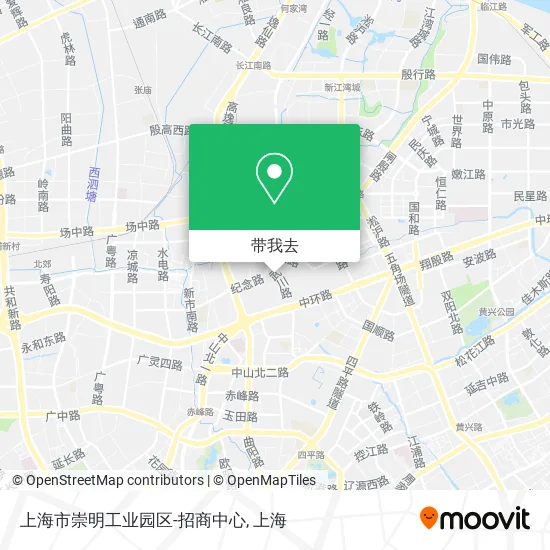 上海市崇明工业园区-招商中心地图