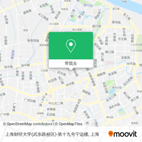 上海财经大学(武东路校区)-第十九号宁远楼地图
